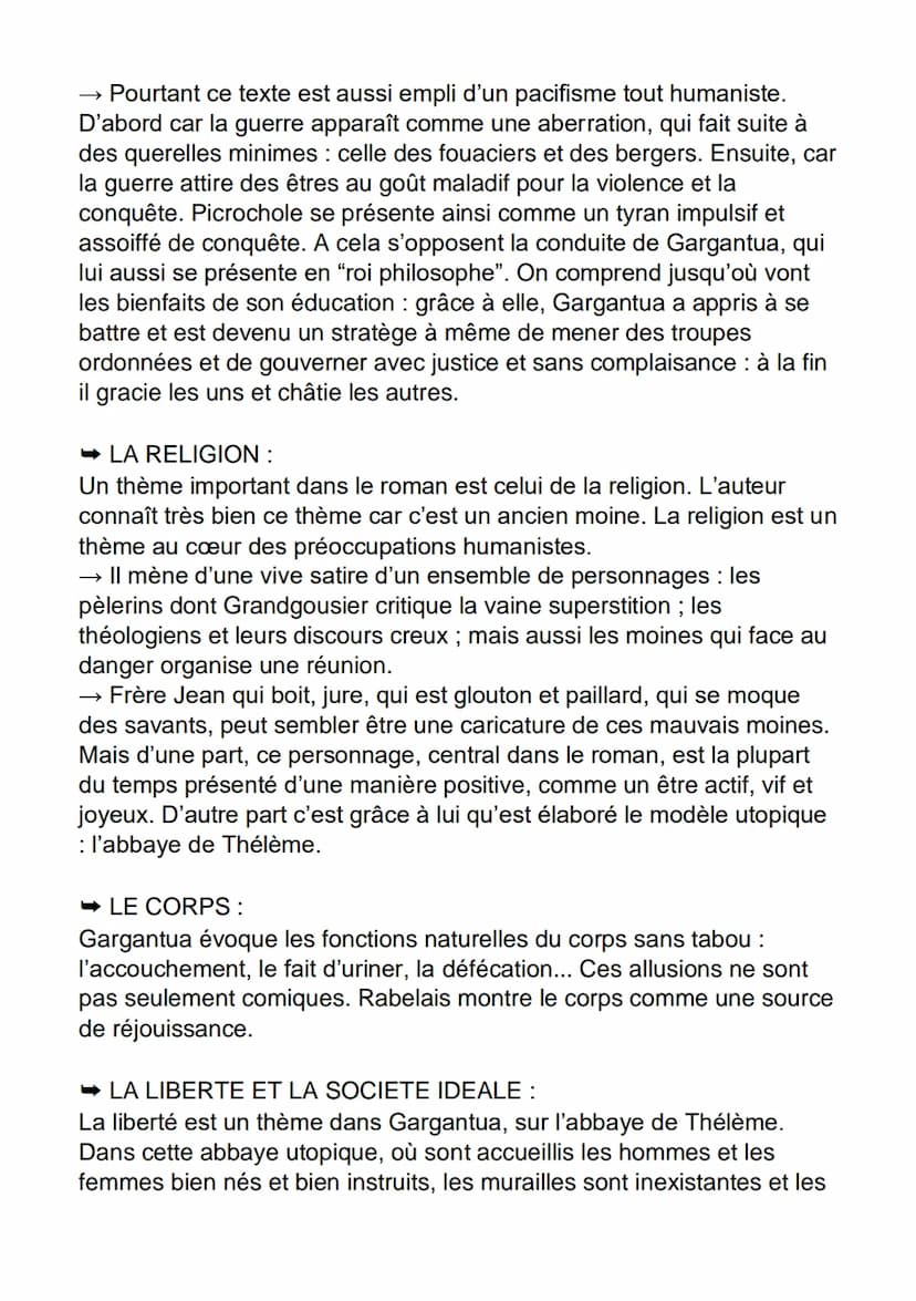 FICHE DE DISSERTATION
GARGANTUA // FRANCOIS RABELAIS
GARGANTUA
Auteur : François Rabelais
Date : 1534
Mouvement littéraire : L'Humanisme
Thè