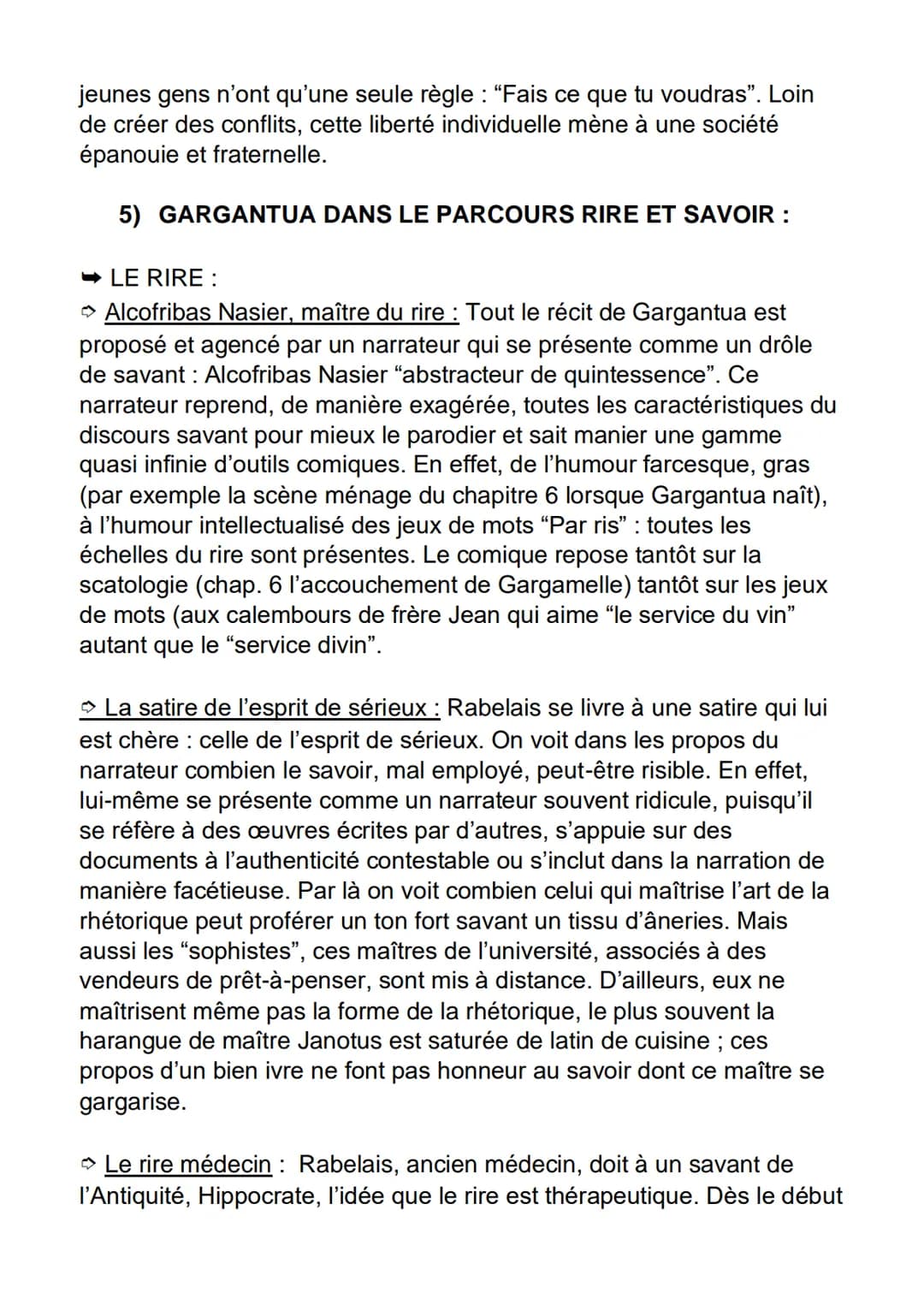 FICHE DE DISSERTATION
GARGANTUA // FRANCOIS RABELAIS
GARGANTUA
Auteur : François Rabelais
Date : 1534
Mouvement littéraire : L'Humanisme
Thè