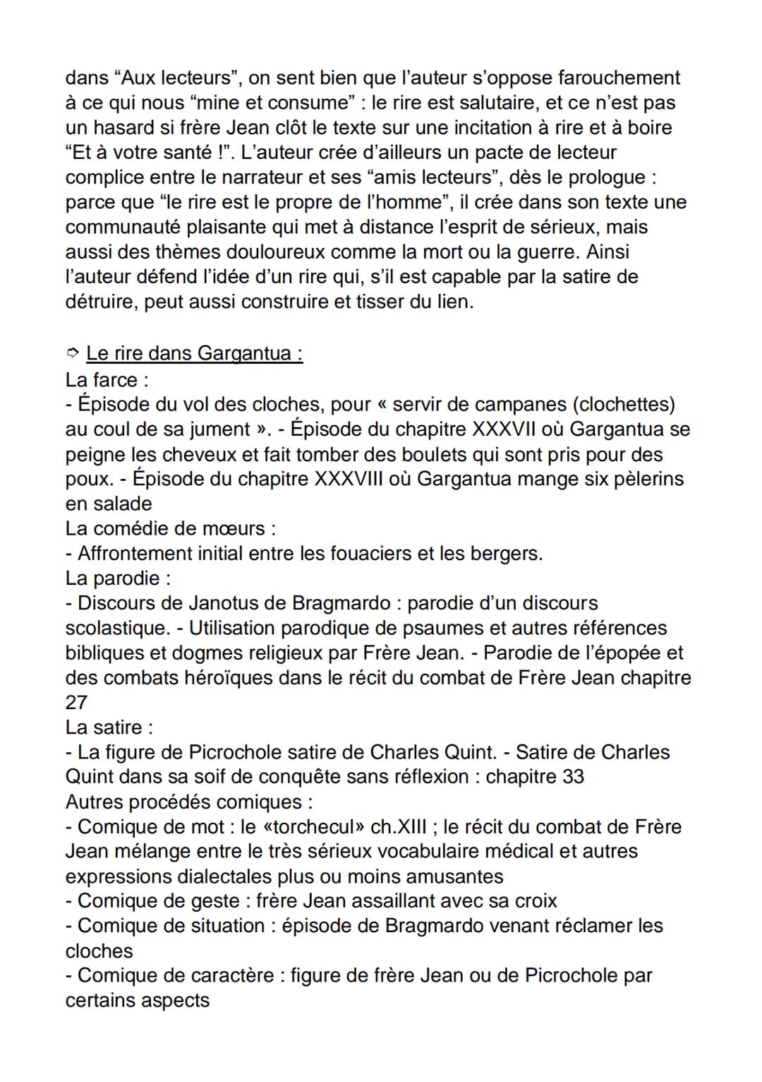 FICHE DE DISSERTATION
GARGANTUA // FRANCOIS RABELAIS
GARGANTUA
Auteur : François Rabelais
Date : 1534
Mouvement littéraire : L'Humanisme
Thè