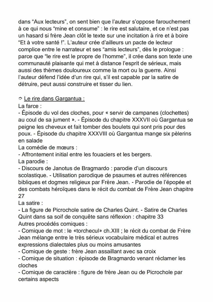 FICHE DE DISSERTATION
GARGANTUA // FRANCOIS RABELAIS
GARGANTUA
Auteur : François Rabelais
Date : 1534
Mouvement littéraire : L'Humanisme
Thè