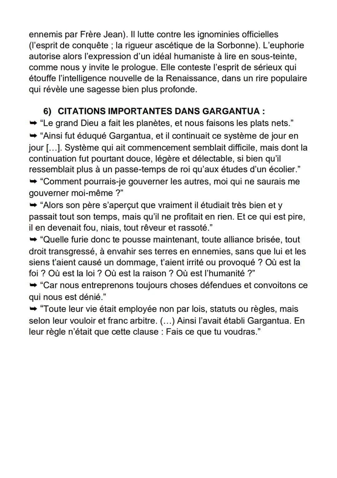 FICHE DE DISSERTATION
GARGANTUA // FRANCOIS RABELAIS
GARGANTUA
Auteur : François Rabelais
Date : 1534
Mouvement littéraire : L'Humanisme
Thè