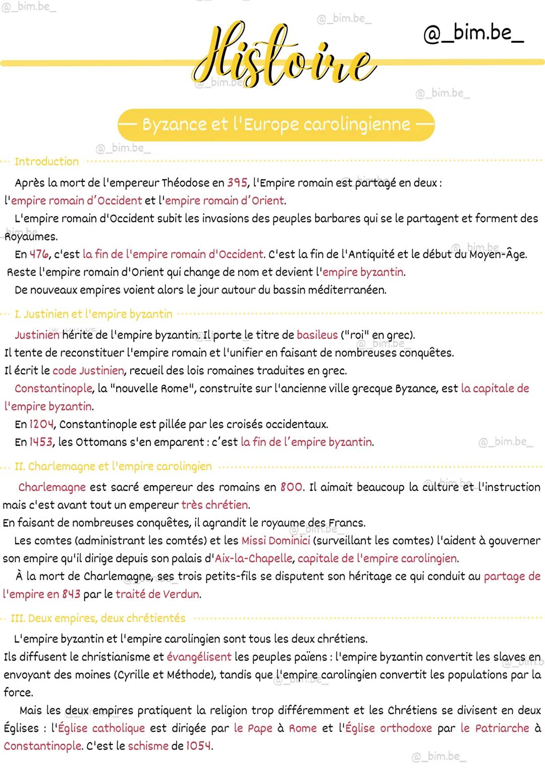 @_bim.be_
@_bim.be_
@_bim.be_
# Histoire
@_bim.be_
## Byzance et l'Europe carolingienne
@_bim.be_

Introduction

Après la mort de l'empereur