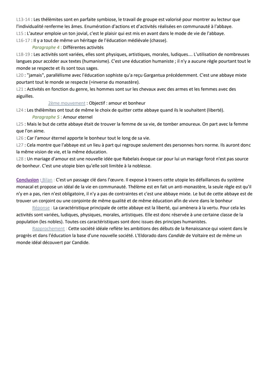 Objet d'étude : La littérature d'idées du XVIe au XVIIIe siècle
Parcours : Rire et savoir
8- Chapitre 57: Comment étaient réglés les Thélèmi