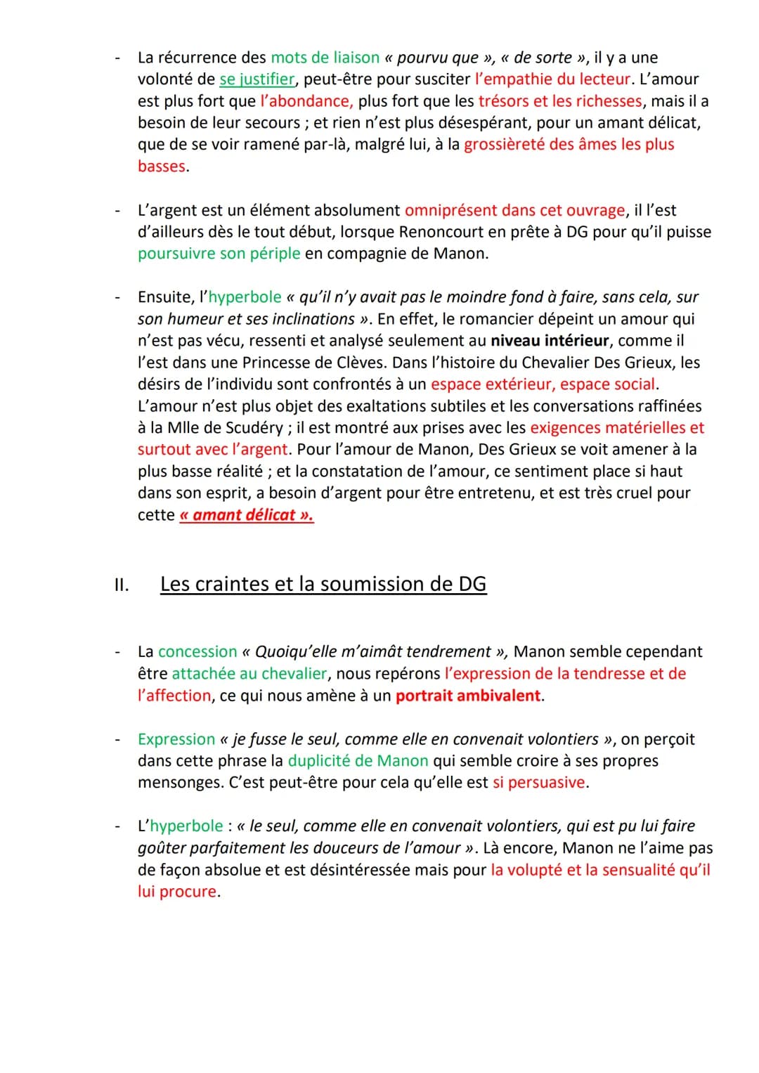 ORAL-TEXTE 1: MANON LESCAUT : « Manon était
une créature... par une cruelle nécessité »
o Introduction :
1. ŒUVRE : Manon Lescaut est un rom
