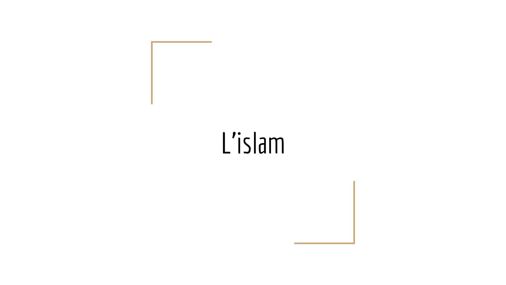 L'islam L'origine
L'islam naît dans la péninsule arabique à la Mecque au VIIème siècle sous
l'impulsion du prophète Mahomet. Il serait né en