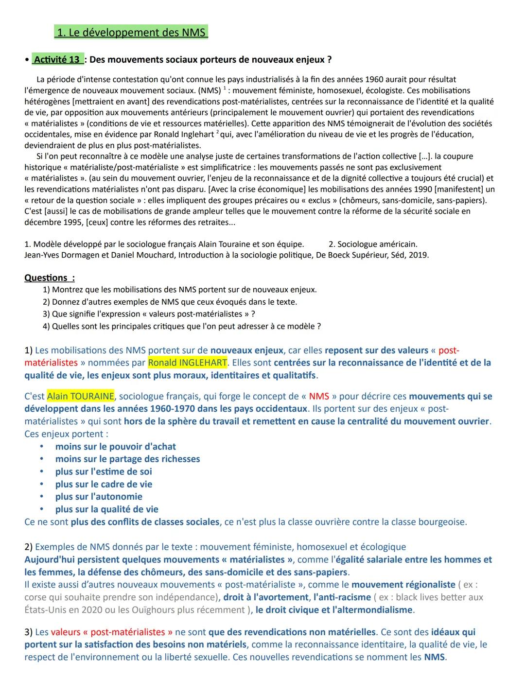 Chapitre 1 - Comment expliquer l'engagement politique dans les sociétés
démocratiques ?
A la fin du chapitre, vous devez être capable de :
C