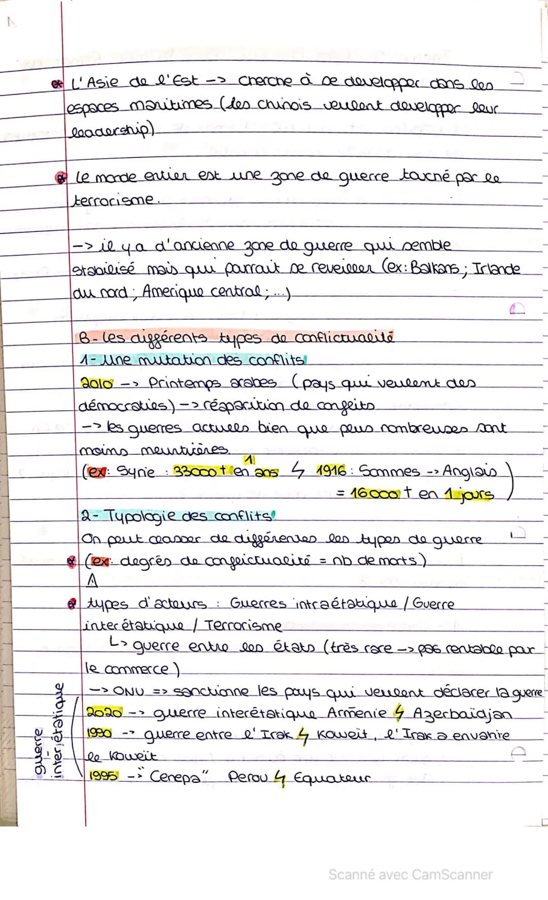 O
Theme 2 faire la guerre, faire la paix : formes de
Conflits et modes de resolution
2
Chapitre introductif: formes de conflits et tentative