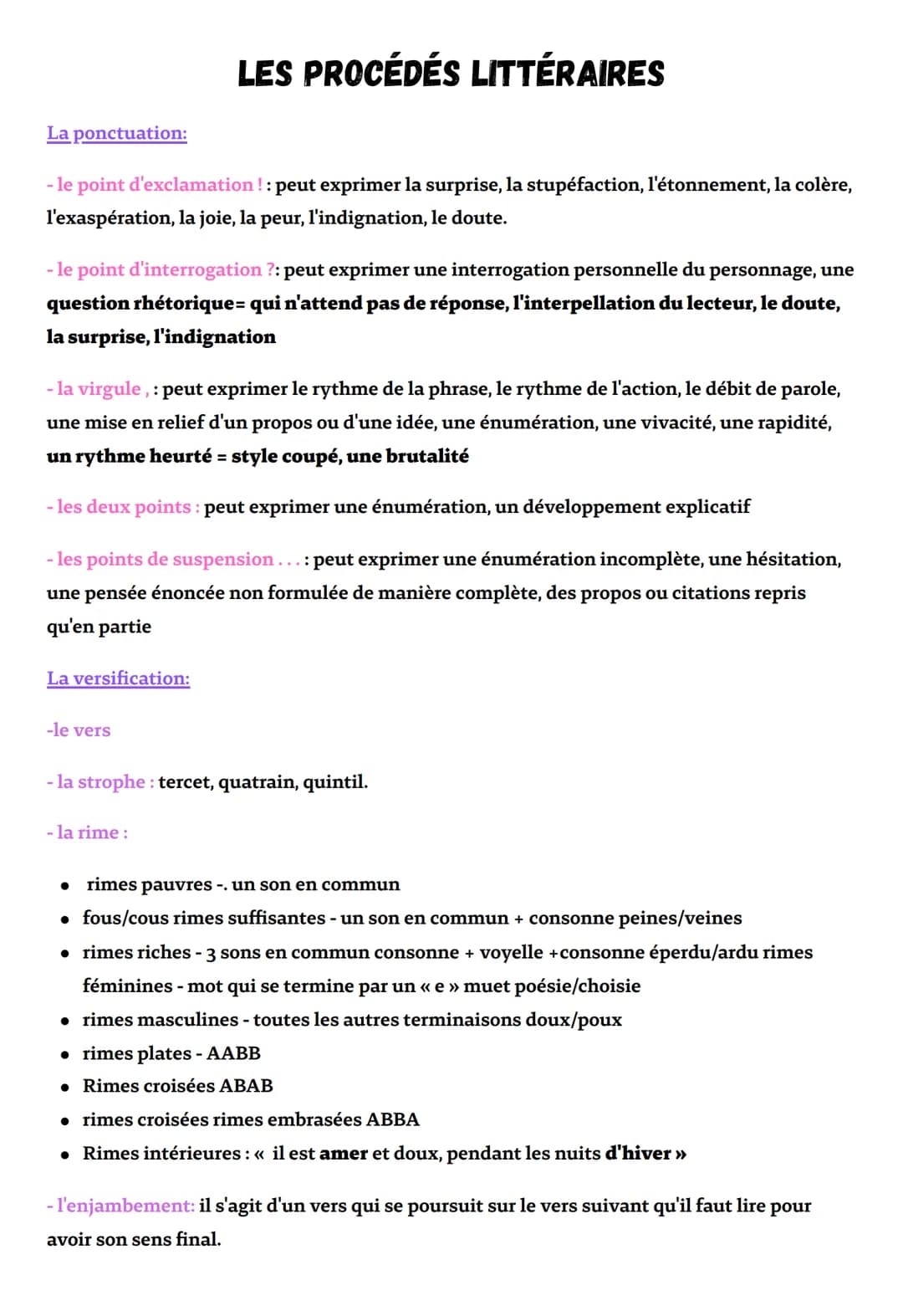 La ponctuation:
- le point d'exclamation!: peut exprimer la surprise, la stupéfaction, l'étonnement, la colère,
l'exaspération, la joie, la 