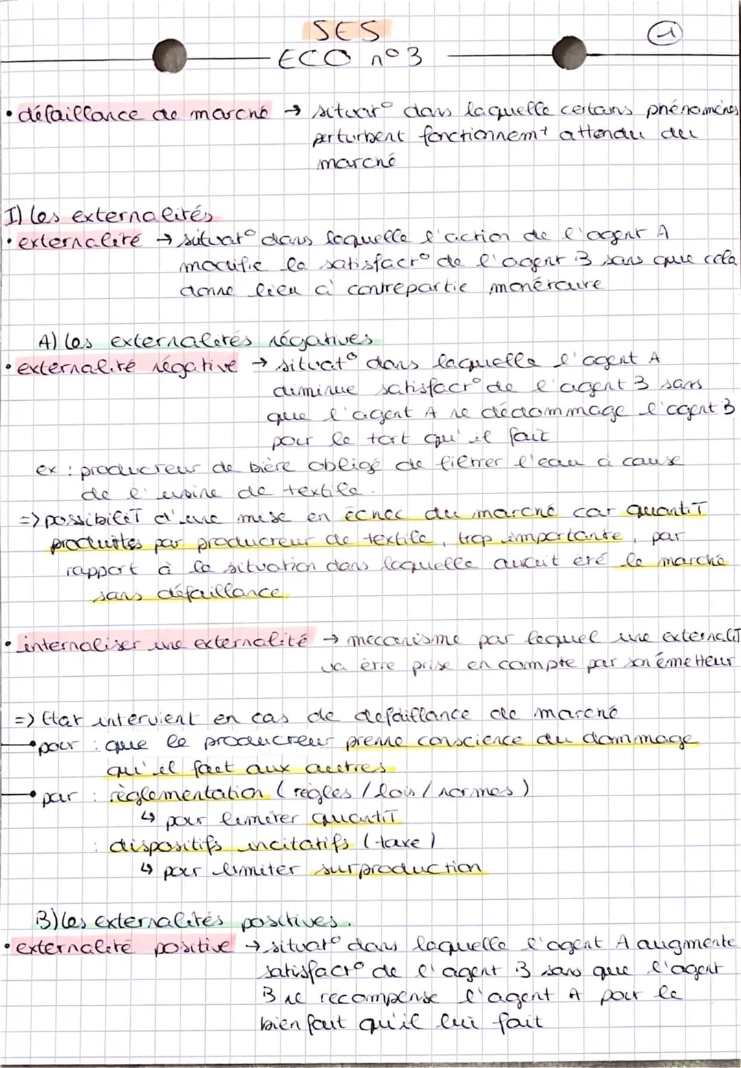 
<p>La défaillance de marché est une situation dans laquelle certains phénomènes perturbent le fonctionnement attendu du marché (SES, ECO n°