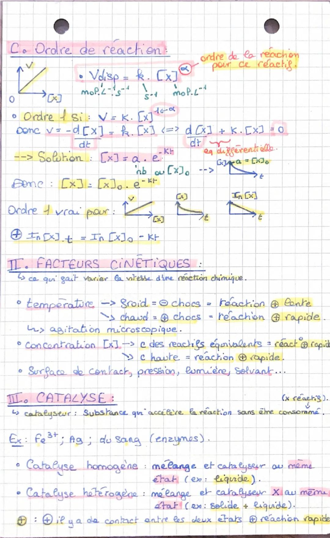 Evolution temporeffe d'un système
chimique: modelisation macros copique,
~CINÉTIQUE CHIMIQUE
I. DESCRIPTION DE L'EVOLUTION ;
↳ évolution tem