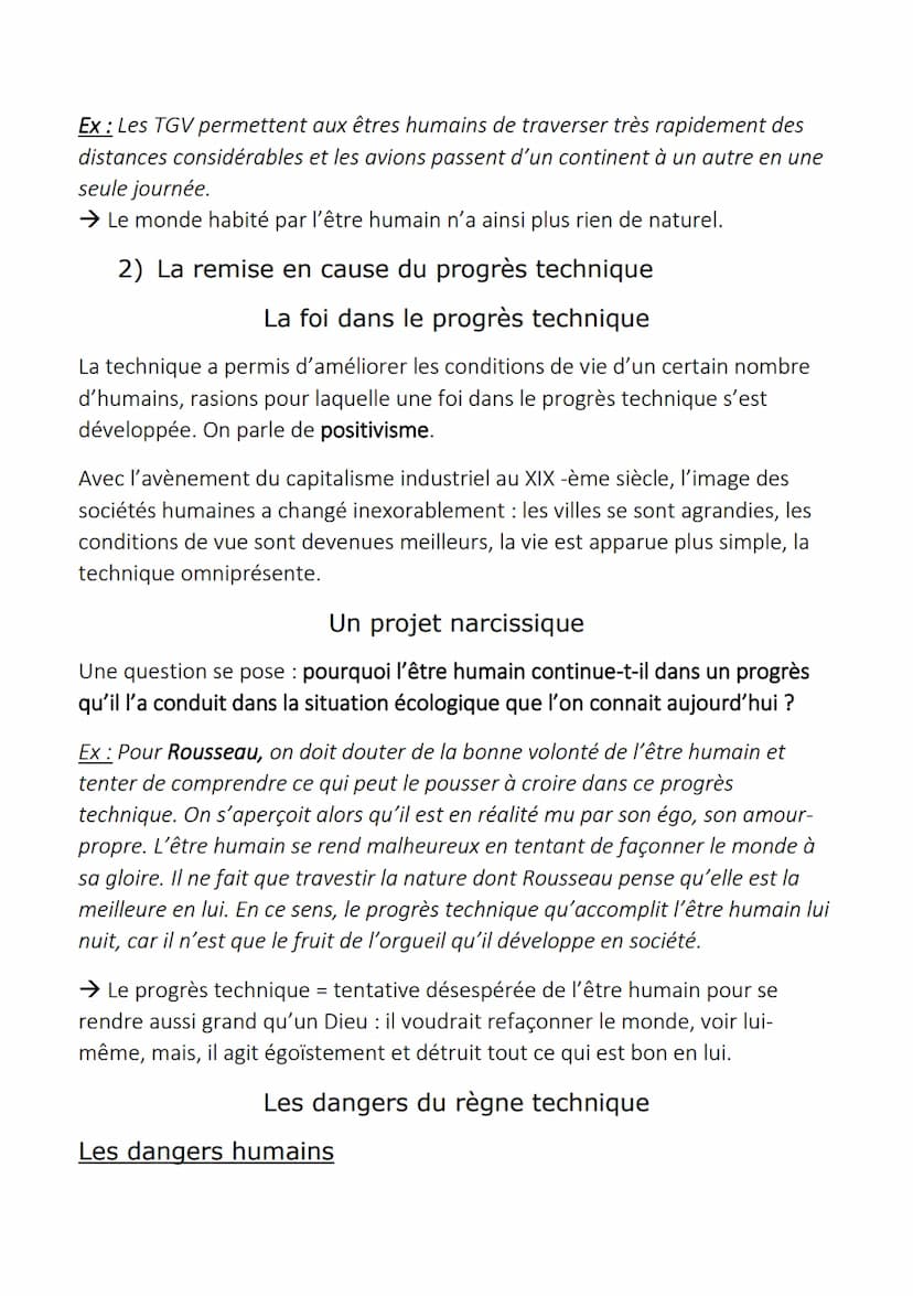 La technique
1) La technique, une activité proprement humaine
La technique est une activité proprement humaine qui se définit comme
l'ensemb