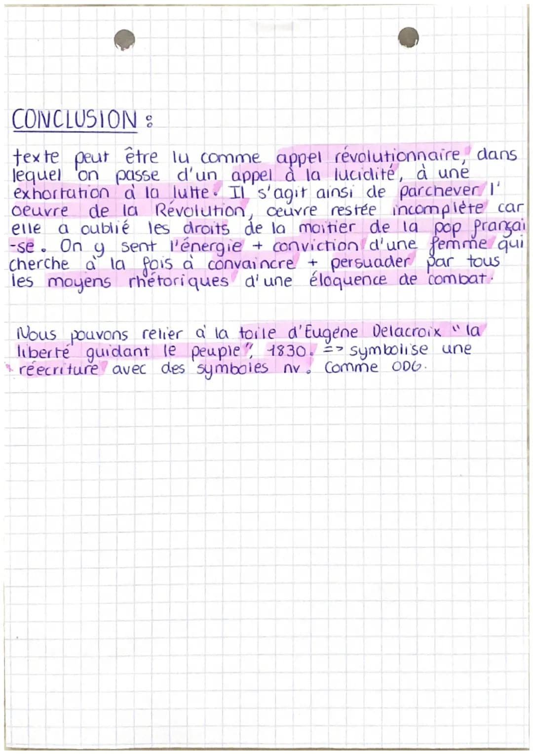Ouvrir yeux sur I'
injustice du sort
reserve aux F
appel à soutenir la
Declaration
rambat feministe les
droits preexistent
deja
métaphore
év