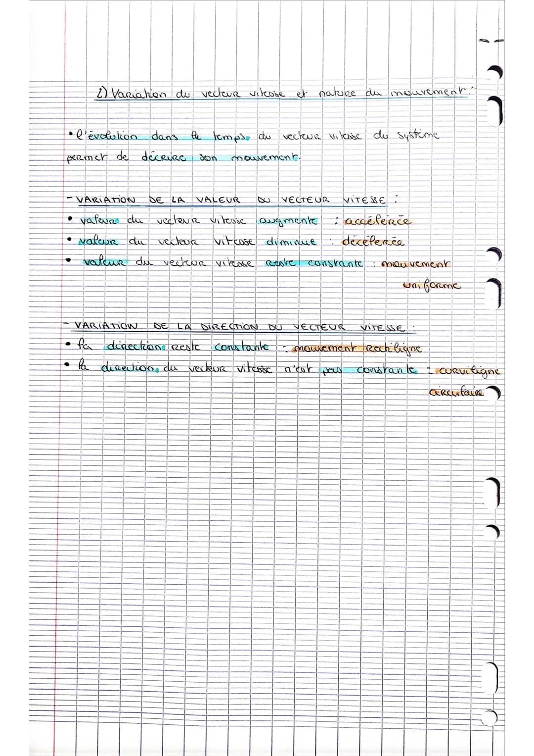 FICHE DE REVISION Nº. 2;
PHYSIQUE-CHIMIE :
DECRIRE UN MOUVEMENT
I. Deplacement d'un systeme:
1) Systeme et Referentiel
systeme objek dont
·m