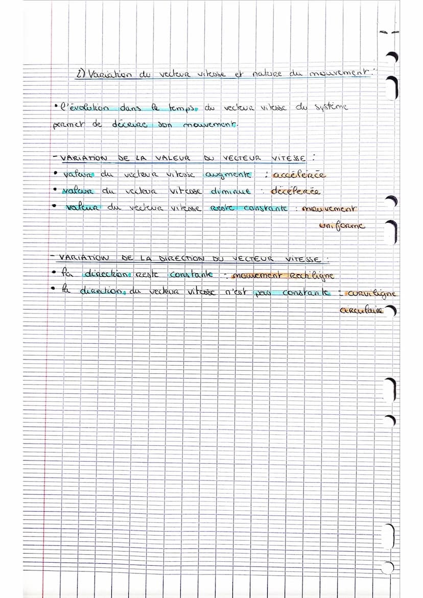 FICHE DE REVISION Nº. 2;
PHYSIQUE-CHIMIE :
DECRIRE UN MOUVEMENT
I. Deplacement d'un systeme:
1) Systeme et Referentiel
systeme objek dont
·m