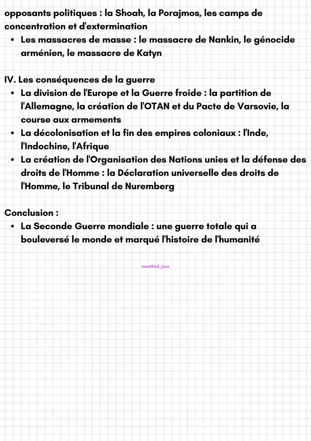 emathisf_jsxc
Introduction :
• La Seconde Guerre mondiale : conflit mondial qui a marqué
l'histoire du XXe siècle
• Guerre d'anéantissement 
