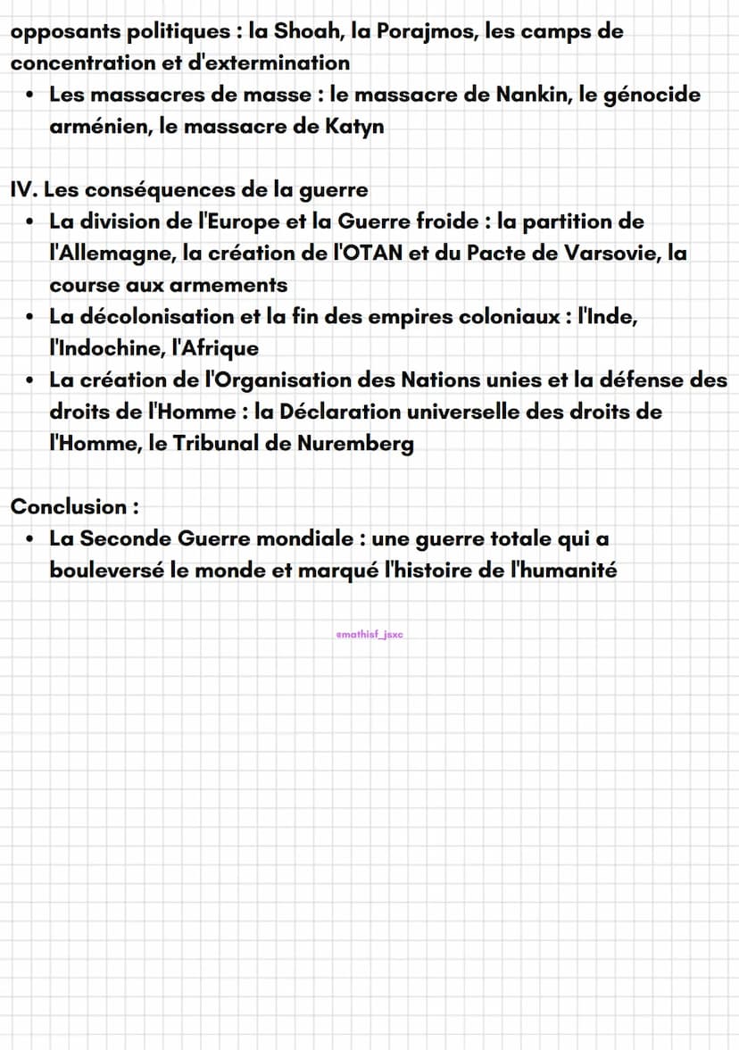 emathisf_jsxc
Introduction :
• La Seconde Guerre mondiale : conflit mondial qui a marqué
l'histoire du XXe siècle
• Guerre d'anéantissement 