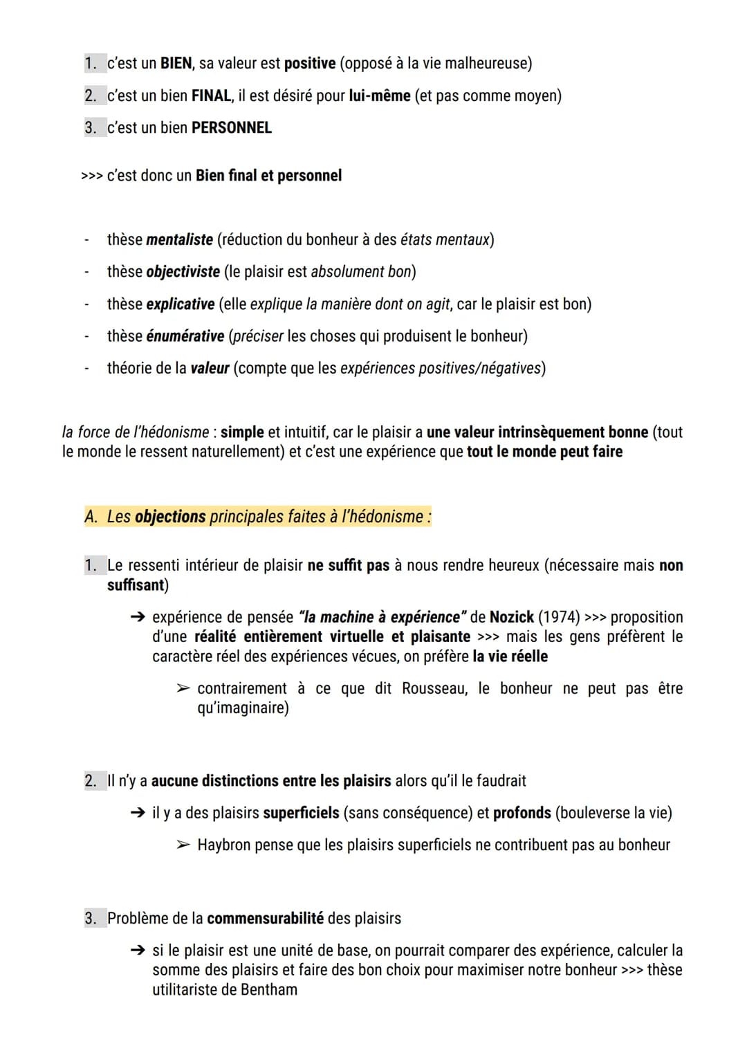1. LA NOTION DE BONHEUR
A. DU TERME AU CONCEPT
Le bonheur
BON = bonne / HEUR = chance (ancien français) >>> la bonne chance
➤ les "porte-bon