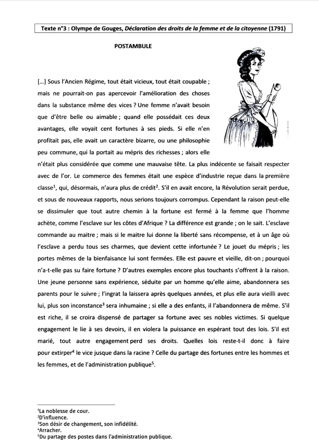 Les Droits des Femmes Avant et Pendant la Révolution Française