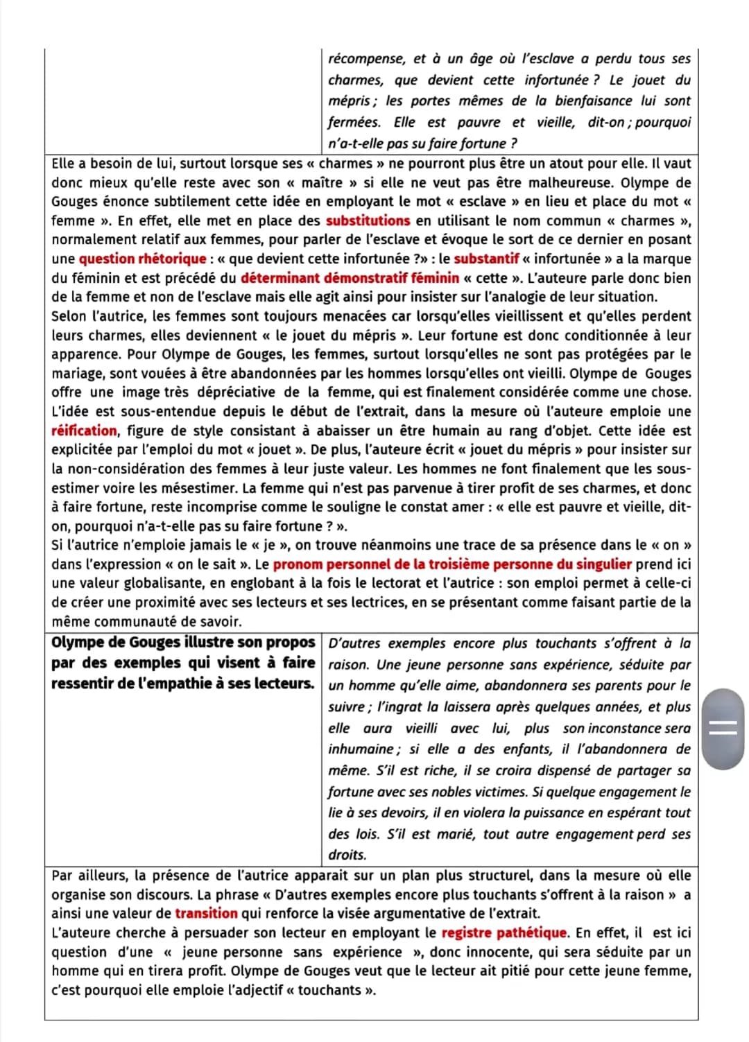 Texte n°3: Olympe de Gouges, Déclaration des droits de la femme et de la citoyenne (1791)
POSTAMBULE
[...] Sous l'Ancien Régime, tout était 