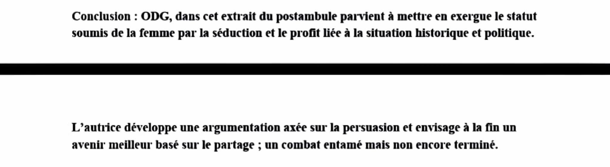 Texte n°3: Olympe de Gouges, Déclaration des droits de la femme et de la citoyenne (1791)
POSTAMBULE
[...] Sous l'Ancien Régime, tout était 