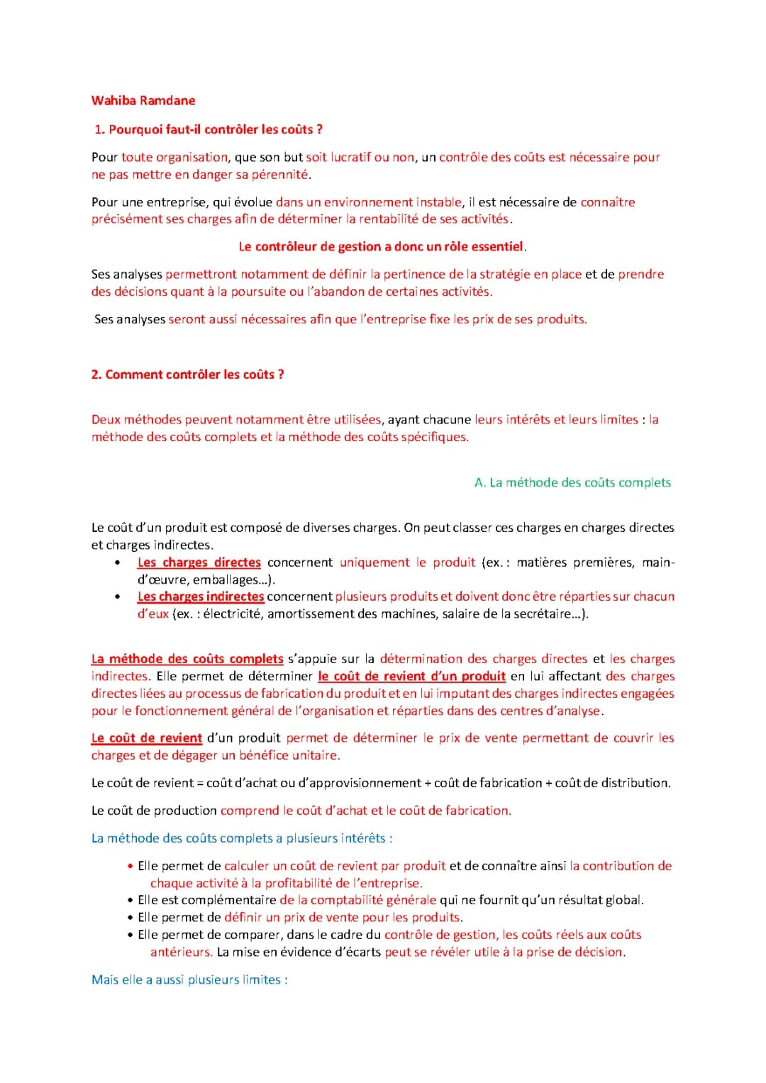 Comprendre et maîtriser le contrôle des coûts en gestion