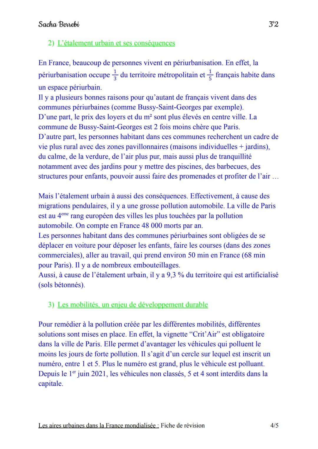 Sacha Berrebi
Introduction
La France est un pays qui a une superficie de 551 000 km², à 67 millions
d'habitants et une densité moyenne de 11