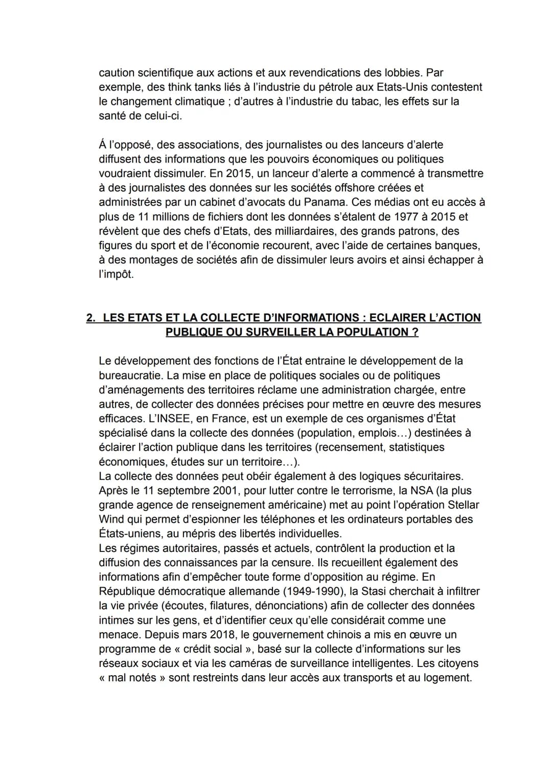 AXE 2: LA CONNAISSANCE, ENJEU POLITIQUE ET GEOPOLITIQUE
Introduction :
La maîtrise des connaissances, et donc de leur circulation, condition