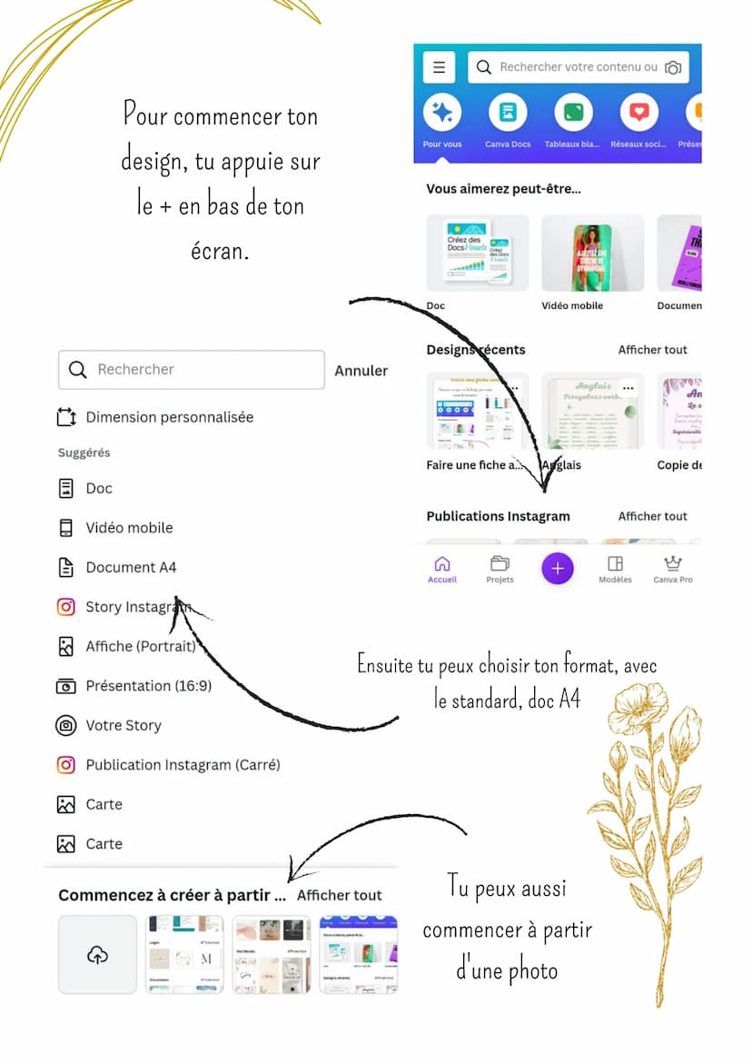 Faire une fiche avec Canva
Canva est un super site de design, pour toutes
sortes de documents.
|||
Pour vous
Doc
Q Rechercher votre contenu 