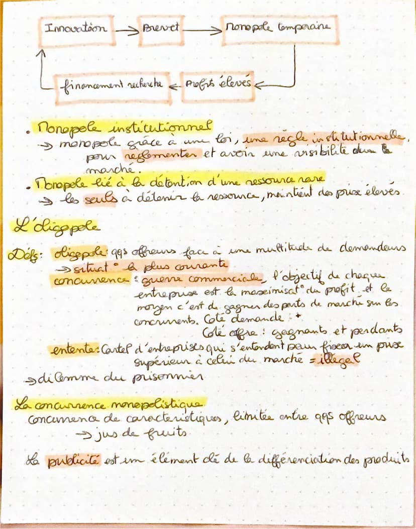 SES
Chap. 2.
Déf: monopole: I sent offreux face à une multitude de demanetum
oligopole: gas offreurs face à une multitude de demandeurs
conc