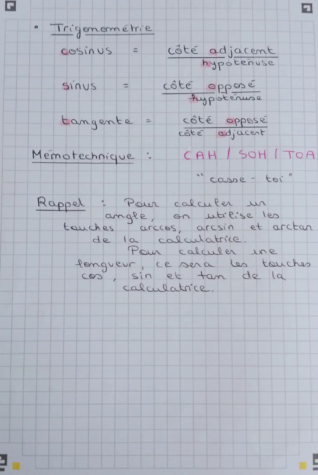 BREVET !!! ♡
Maths
Formules
à
connaître
Perimetres et aires
A camé
Arectangle
A parallelogramme
Atriangle rectangle
A triangle quelconque
2
