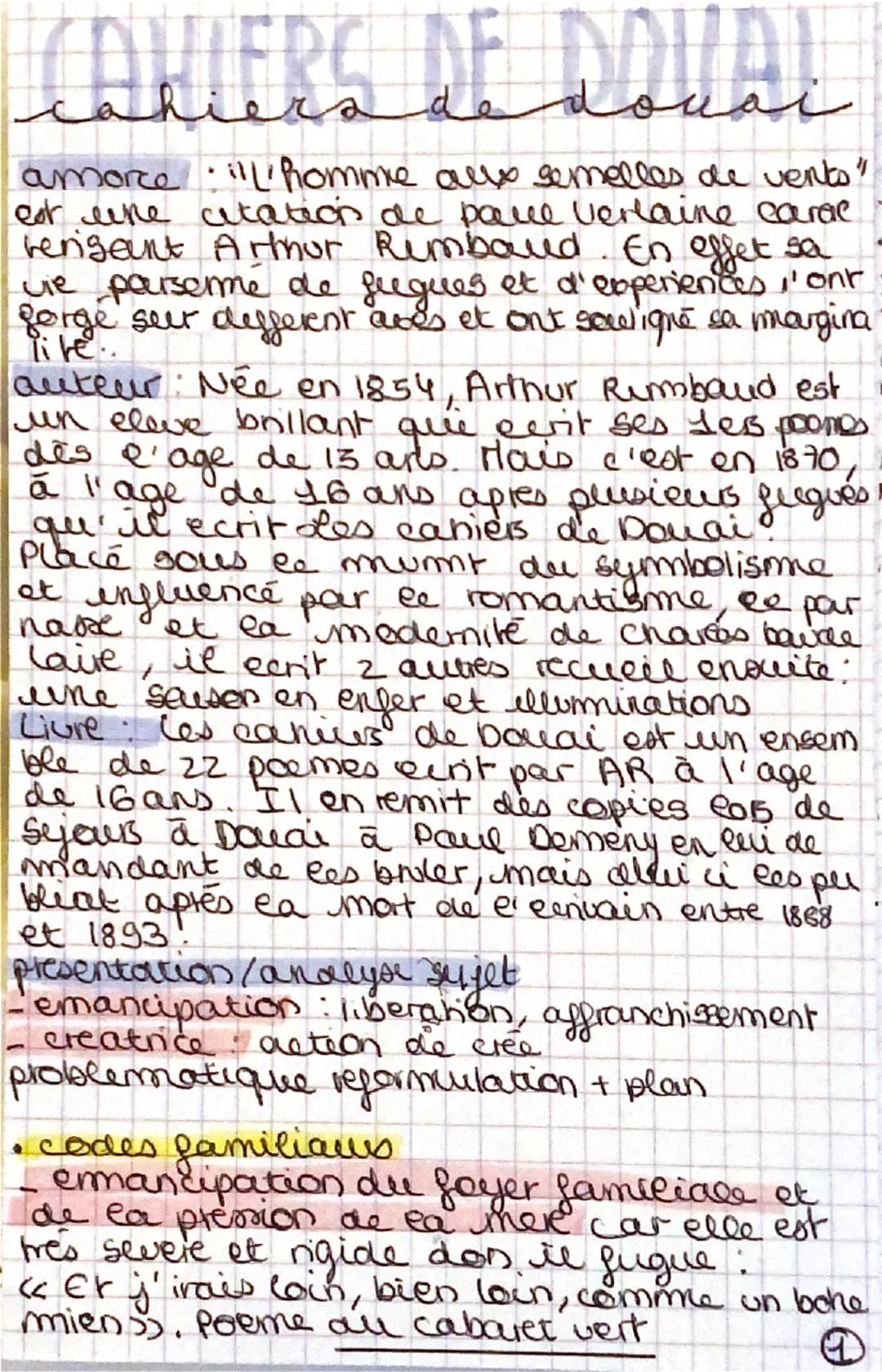 CAKIERS DE NOVAL
hiera de douai
amore "l'homme allo semelles de vents"
est une citation de pause Verlaine carac
hergant Arthur Rimbaud. En e