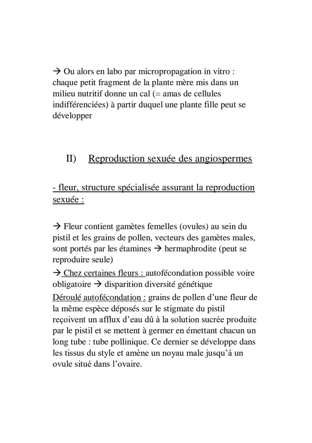 L’organisation fonctionnelle des plantes à fleurs
Plantes à fleurs = angiospermes ‡ gymnospermes (gymno
= nu) = conifères
Possèdent 2 systèm