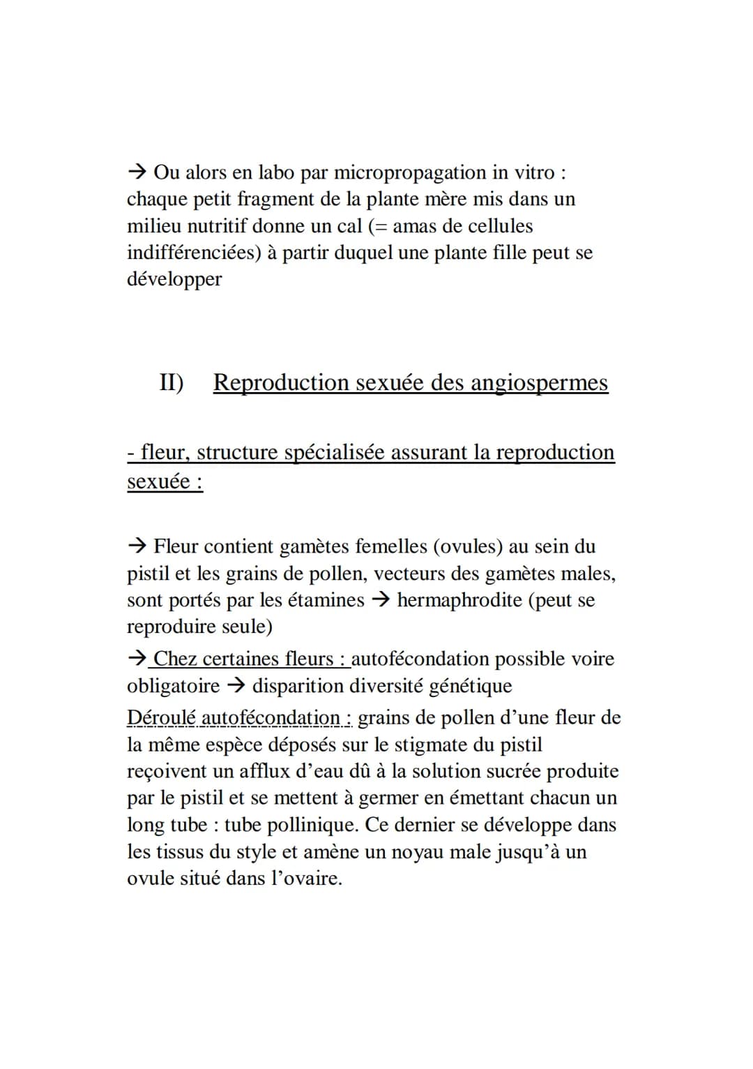 L’organisation fonctionnelle des plantes à fleurs
Plantes à fleurs = angiospermes ‡ gymnospermes (gymno
= nu) = conifères
Possèdent 2 systèm