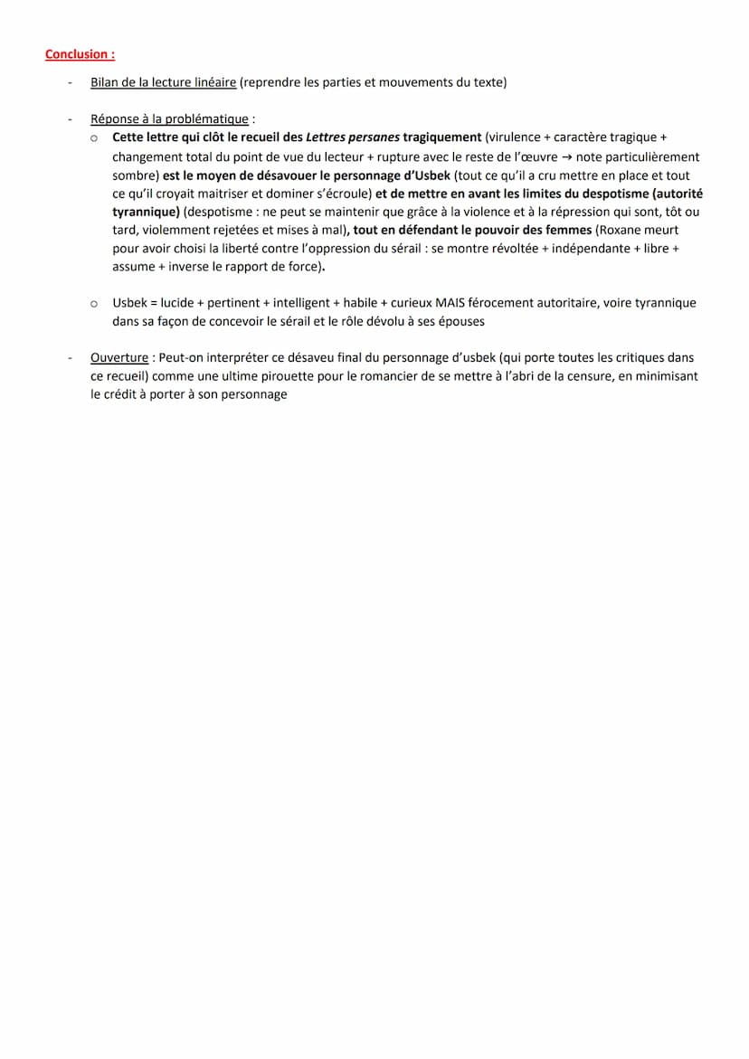 Oral de Français 2020/2021: TEXTE n°9: Analyse linéaire
Objet d'Etude: La Littérature d'Idées du XVIème siècle au XVIIIème siècle / Parcours