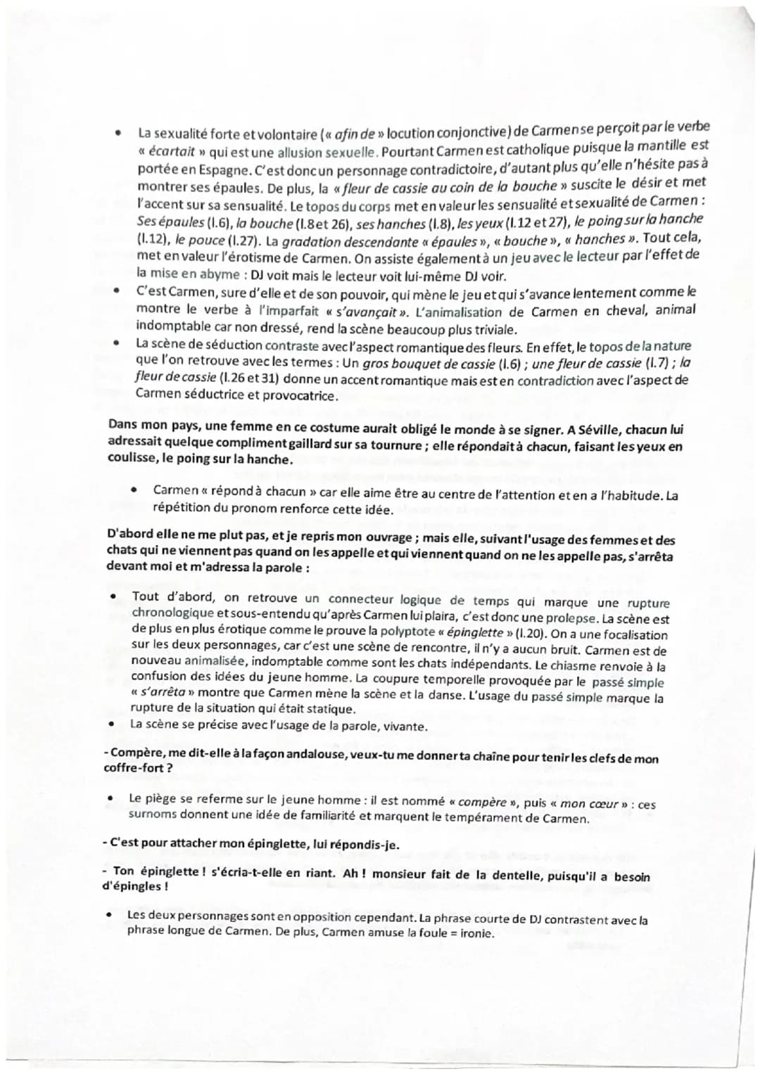Carmen, Prosper Mérimée - Analyse linéaire
La figure de la bohémienne, de la tzigane, apparaît à de nombreuses reprises dans la littérature 
