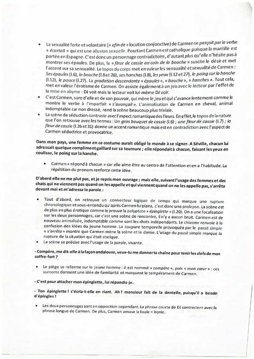 Carmen, Prosper Mérimée - Analyse linéaire
La figure de la bohémienne, de la tzigane, apparaît à de nombreuses reprises dans la littérature 