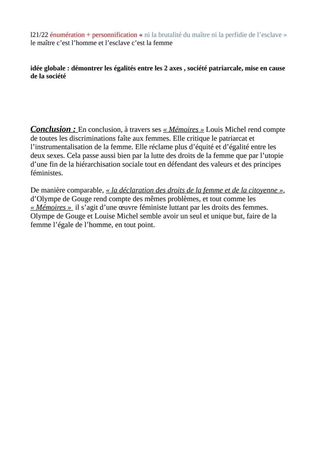 Fiche synthèse n°6
Introduction: Née le 29 mai 1830 à Vroncourt-la-Côte, Louise Michel institutrice,
écrivaine, militante anarchiste, franc-