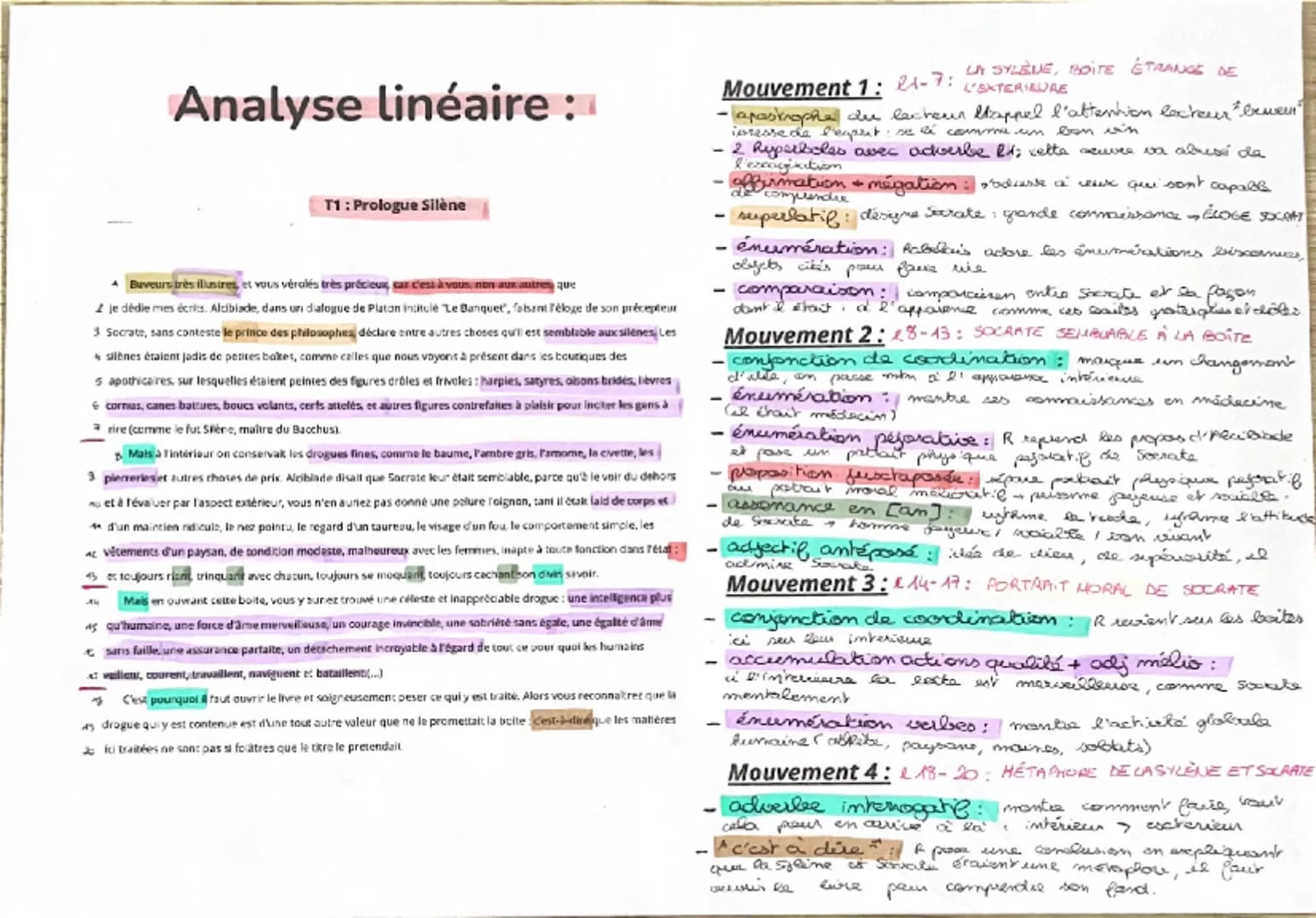 T1 RABELAIS
INTRODUCTION:
PROLOGE SILENE
Au début du 16° siècle, un nouveau mouvement littéraire apparait
en France: c'est l'humanisme.
•Fra