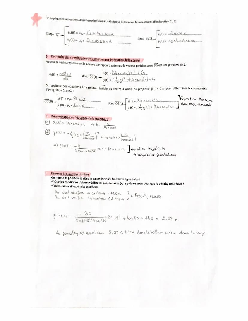 Application (d'après bac 2015)
Lors d'un match de football, un joueur doit tirer un pénalty et décide de tenter une « Panenka». Le joueur dé