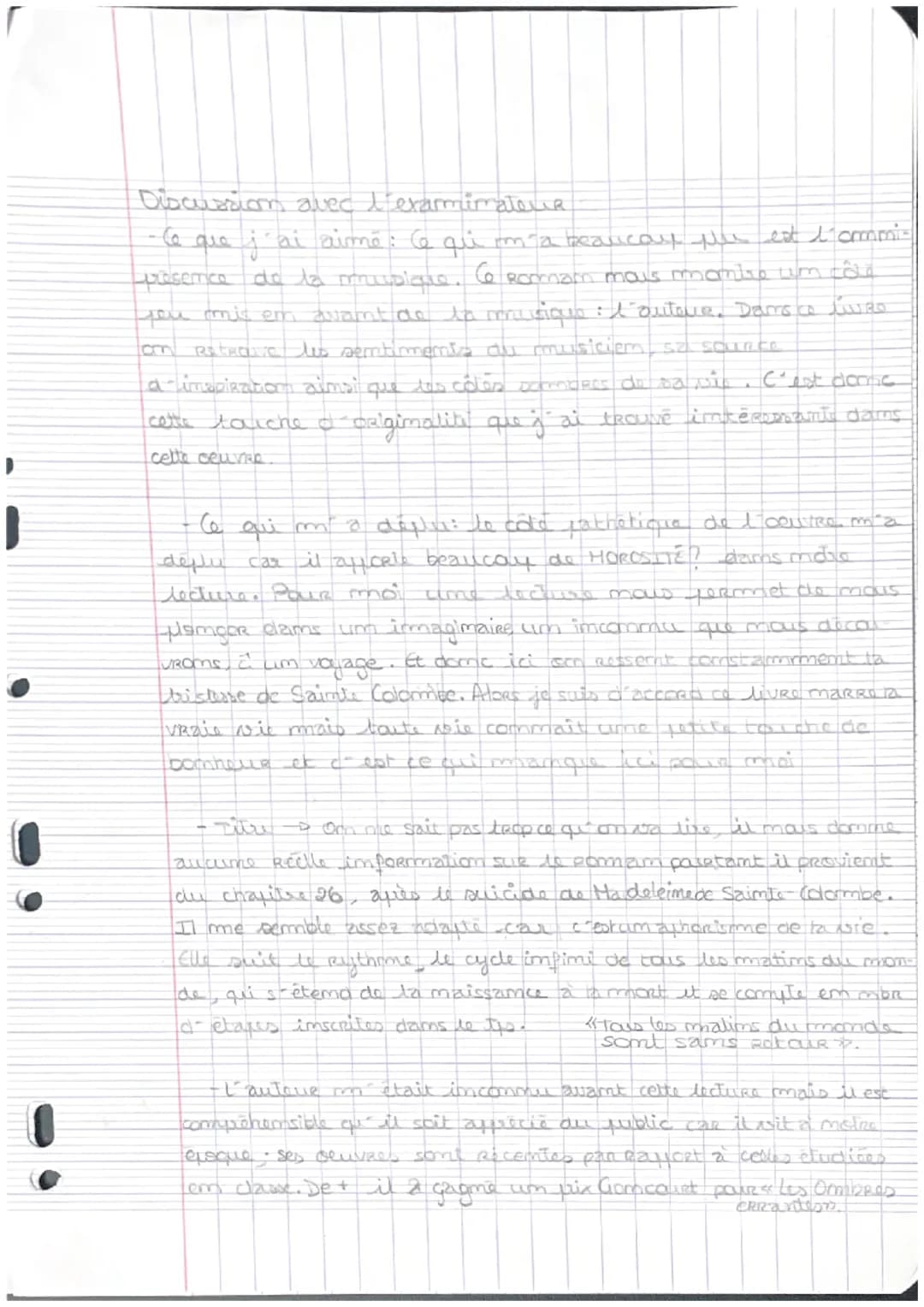 Présentation de l´'belvee choisie et Raison au choix
Tous les matins du monde est um Romam écrit om 1991 par
Pascal Qugmard et a été adapté 