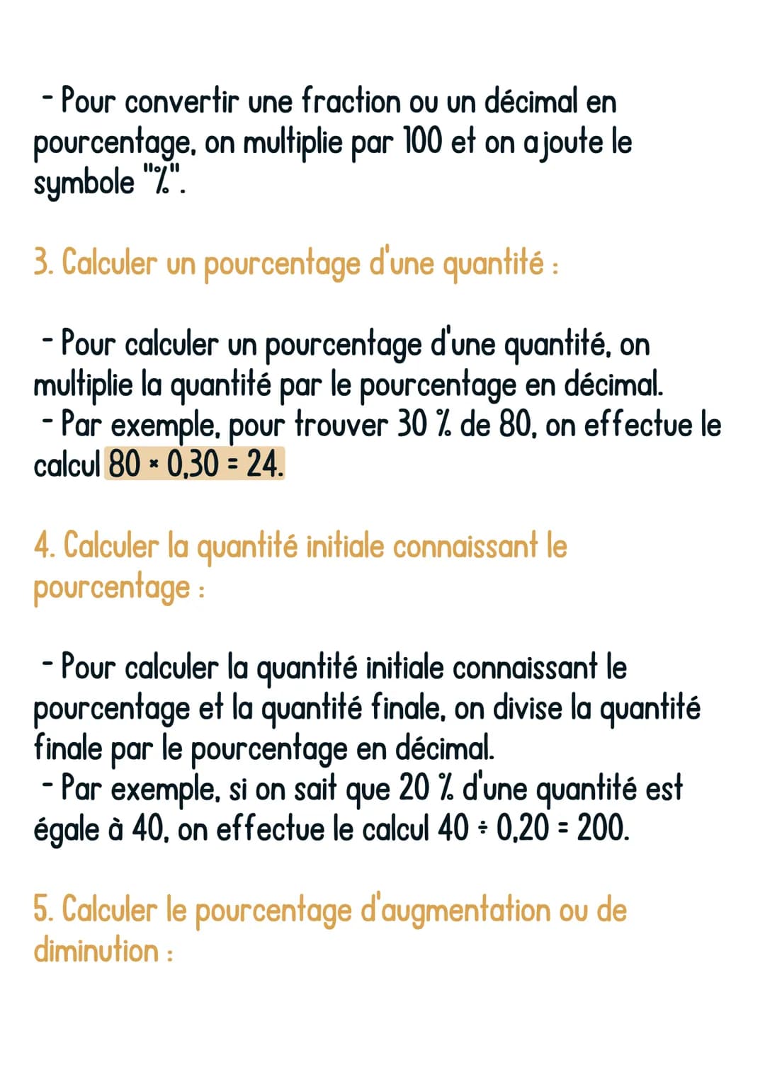 
<p>Les pourcentages sont une façon de représenter une quantité relative à une centaine, indiqué par le symbole "%". Par exemple, 50 % signi