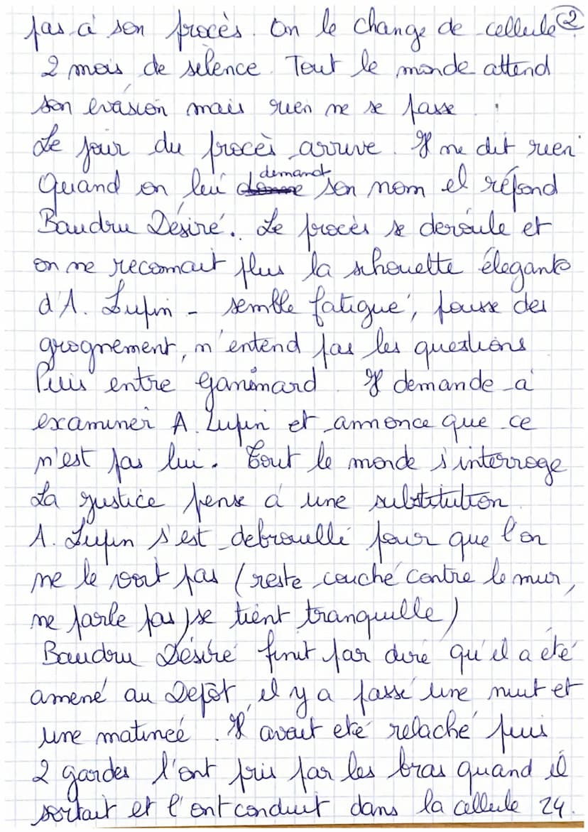 Le roman debute presenta tampe sans
à la
de la Santé al Paris
dans les années 1900
gardien fendant ce
temps ober
inspecteur Dicizy et Jokenf