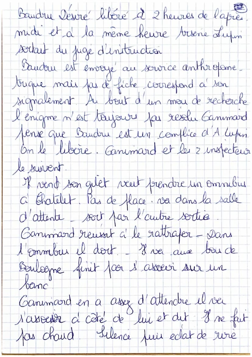 Le roman debute presenta tampe sans
à la
de la Santé al Paris
dans les années 1900
gardien fendant ce
temps ober
inspecteur Dicizy et Jokenf