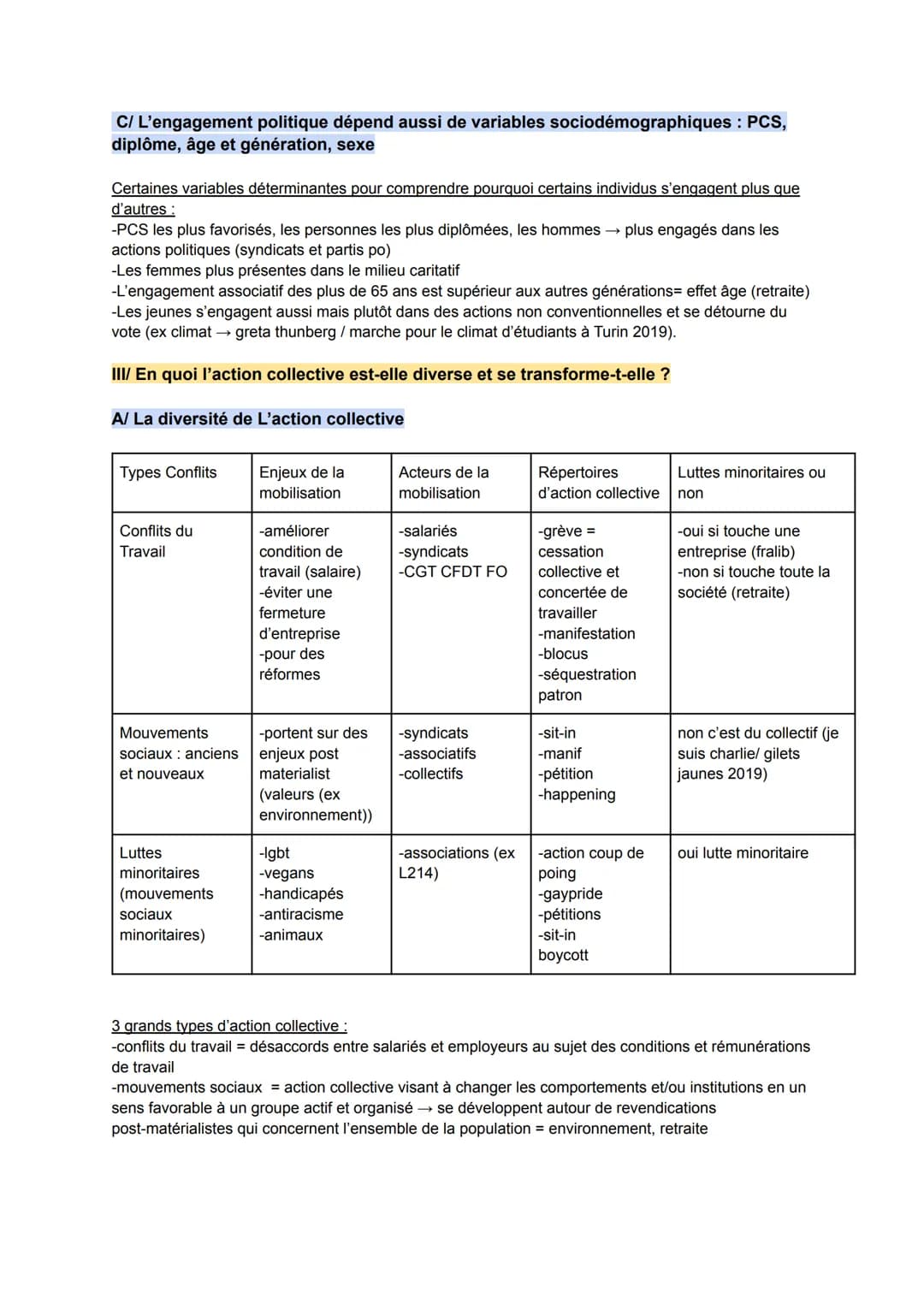 Comment expliquer l'engagement politique dans les sociétés démocratiques?
-Engagement politique toute forme d'action motivée par des valeurs