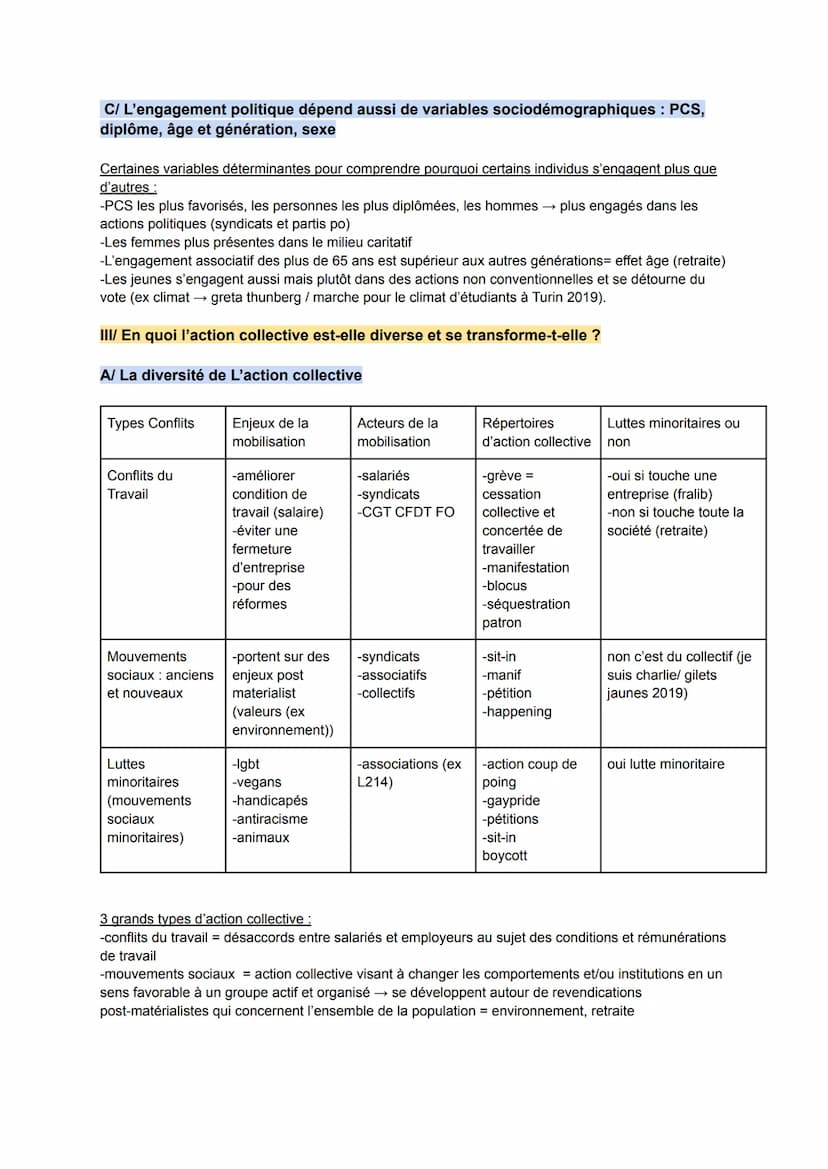 Comment expliquer l'engagement politique dans les sociétés démocratiques?
-Engagement politique toute forme d'action motivée par des valeurs