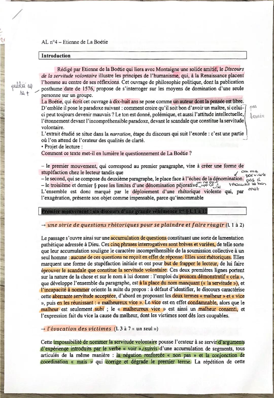 un
typon
10
5
gradation
Mais ô Dieu, qu'est-ce que cela peut être ? Comment dirons-nous que
cela s'appelle ? Quel malheur est celui-là ? Que