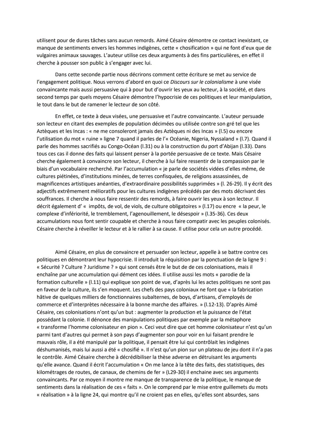 
<p>Aimé Césaire a consacré sa vie à la défense des droits de l'Homme, écrivant sur la colonisation à une époque où celle-ci était encore tr