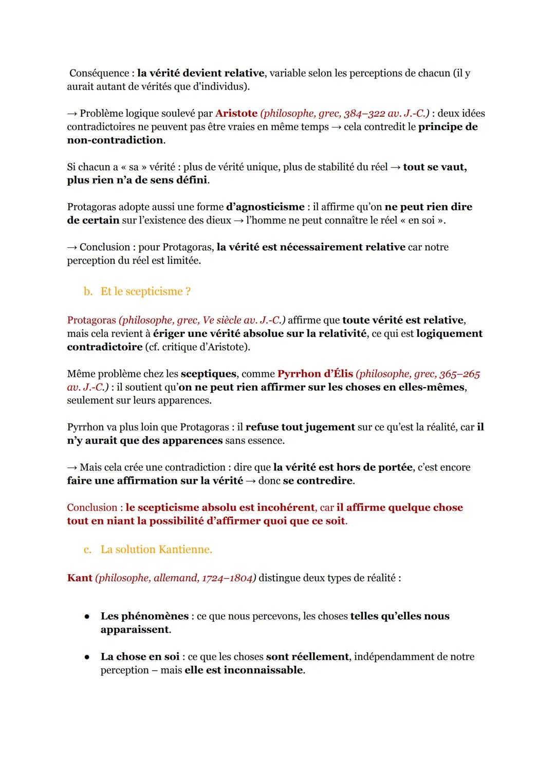 (11/17)
La vérité:
(Séquence 4 Partie 2)
Introduction:
➤ Lorsqu'on juge des domaines comme l'art, la morale ou la politique, on rencontre un