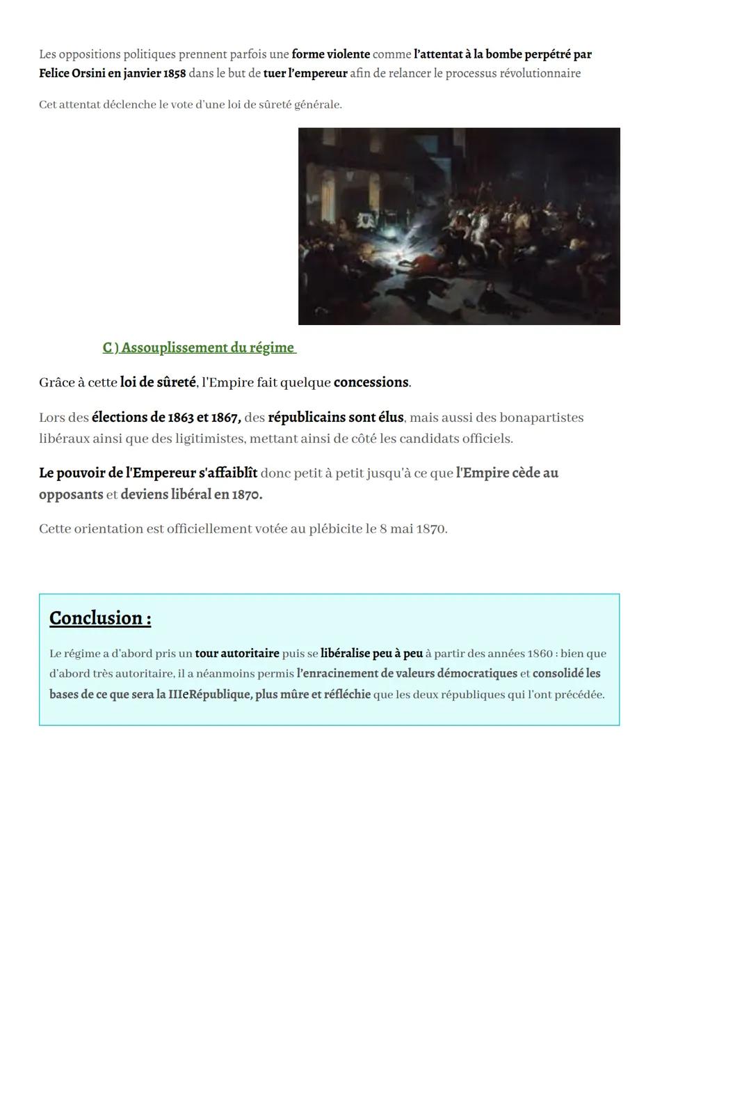 Histoire
Le Second Empire:
intro : Le climat d'incertitude politique qui règne sur la France depuis plusieurs décennies profite à Louis-
Nap