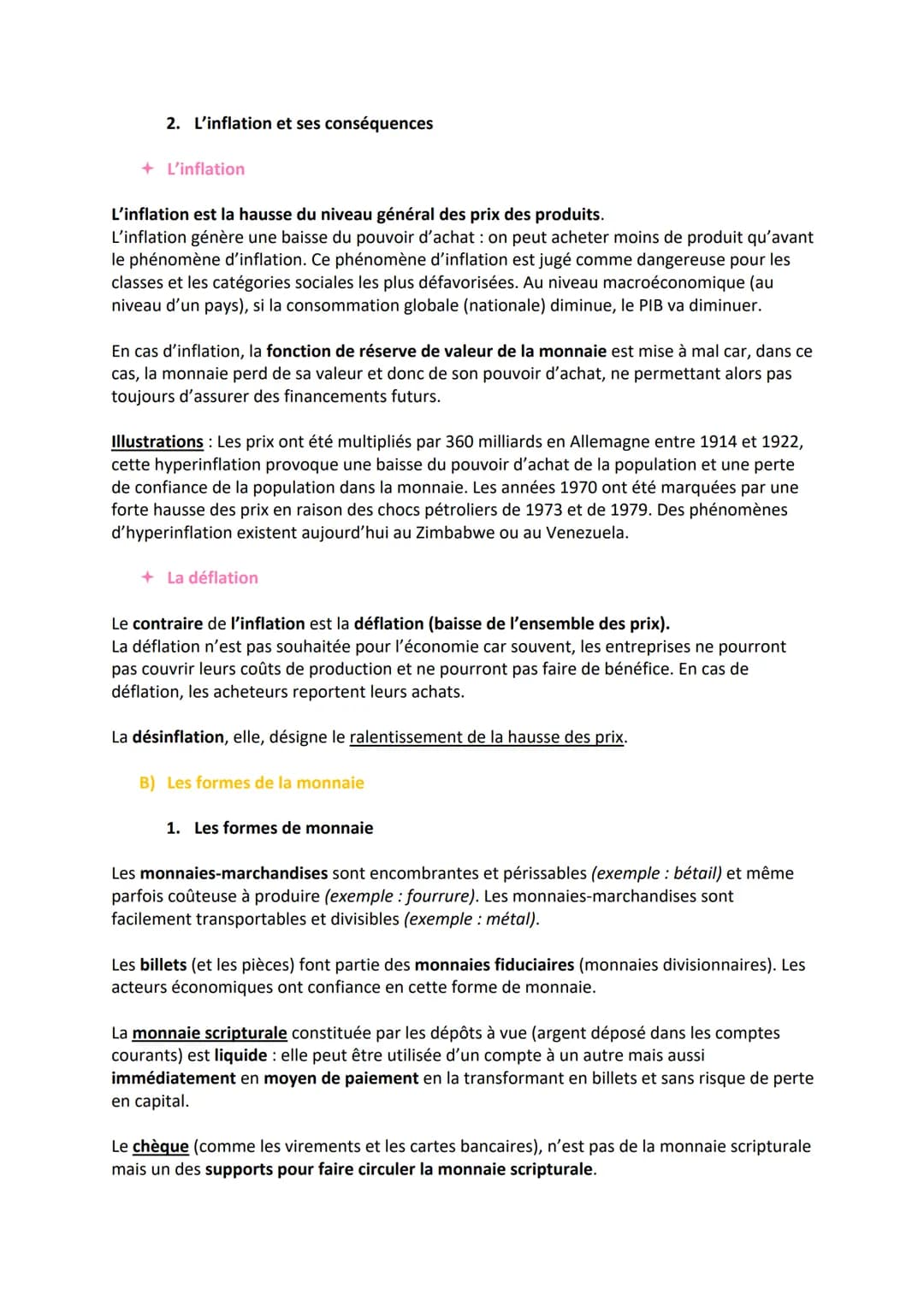 CHAPITRE 7 - LA MONNAIE ET LE FINANCEMENT DE L'ÉCONOMIE
P118
Qu'est-ce que la monnaie et comment est-elle créée ?
QUESTIONNEMENT du chapitre